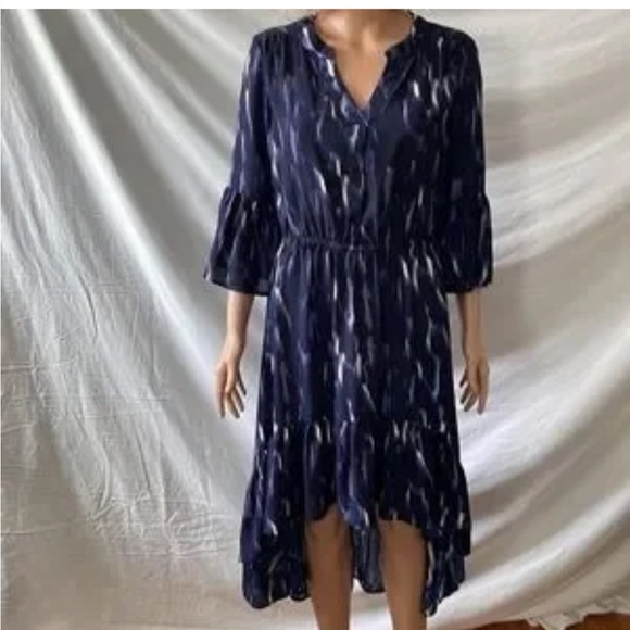 ARIAT high-low ruffled dress, black/lilac/white, size
S/P-EUC-Tier details-❤️😍 - Picture 8 of 15